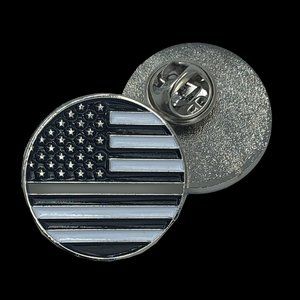 Thin Gray Line Round Pin